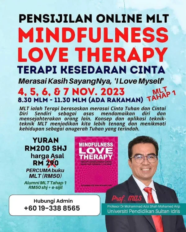 Certified Practitioner Mindfulness Love Therapy (MLT) - Tahap 1 (Online)